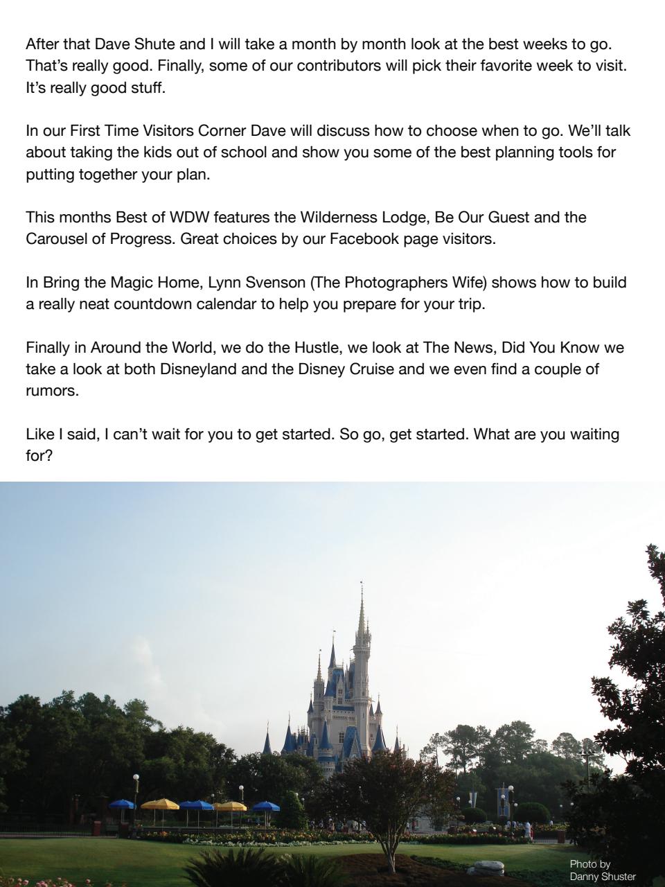 WDW Magazine Preview Pages