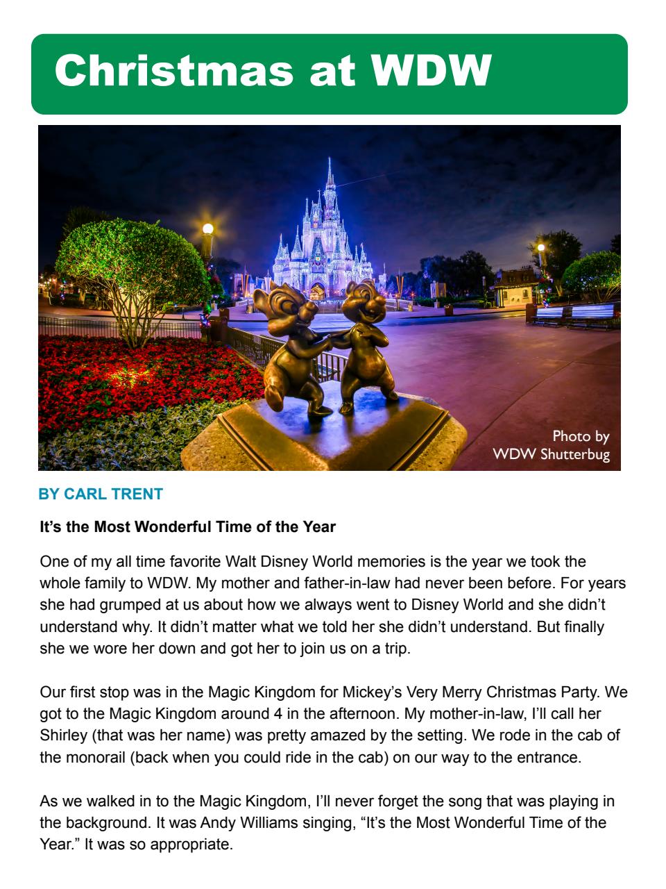 WDW Magazine Preview Pages