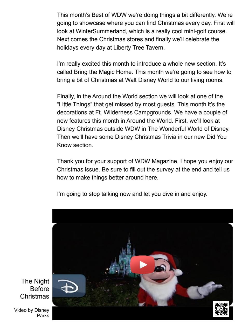 WDW Magazine Preview Pages