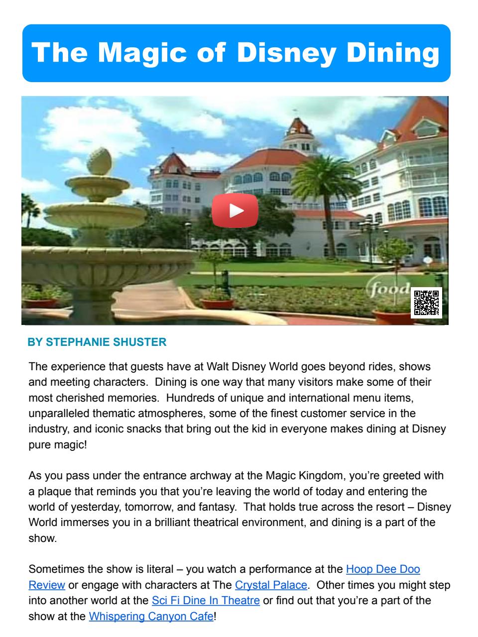 WDW Magazine Preview Pages