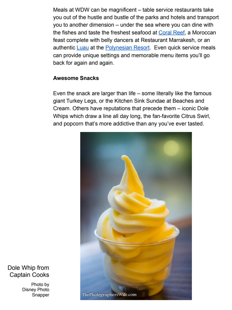 WDW Magazine Preview Pages