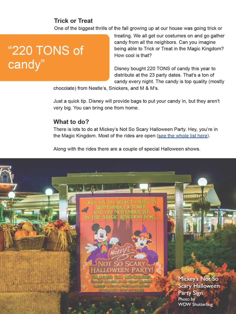WDW Magazine Preview Pages