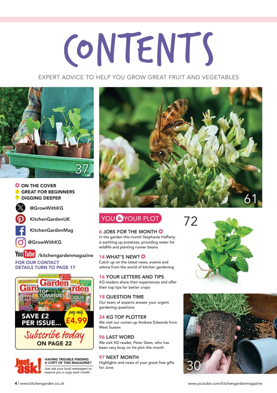 Kitchen Garden Magazine Preview Pages