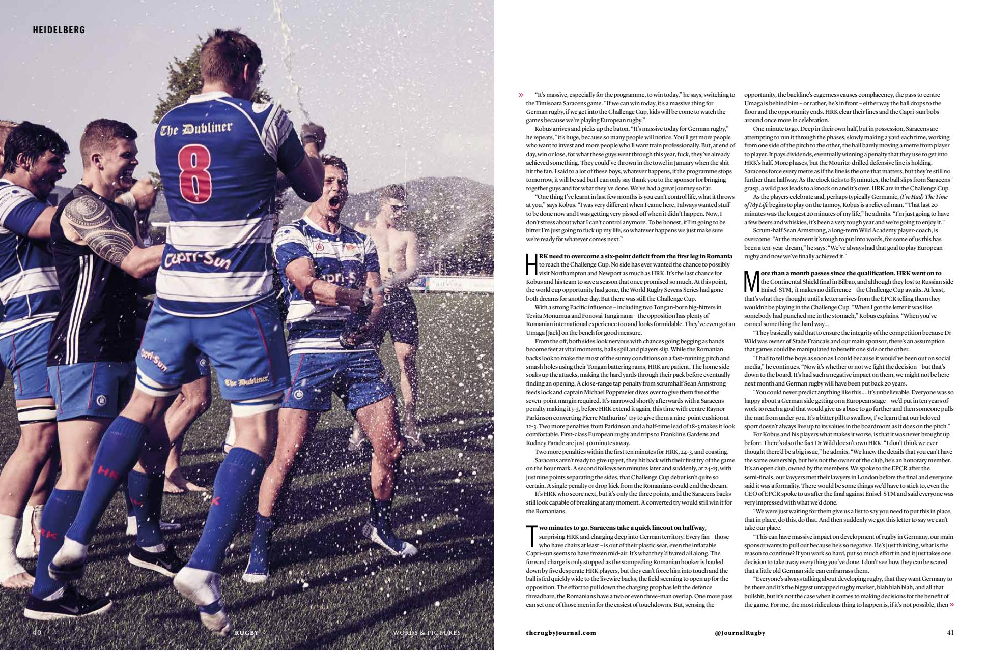 Rugby Journal Preview Pages