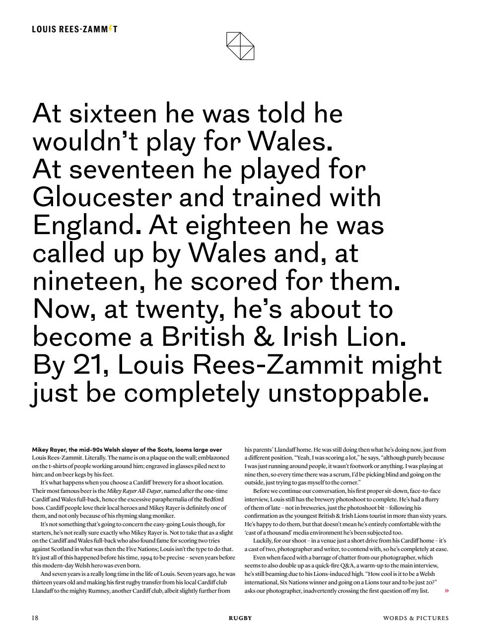 Rugby Journal Preview Pages