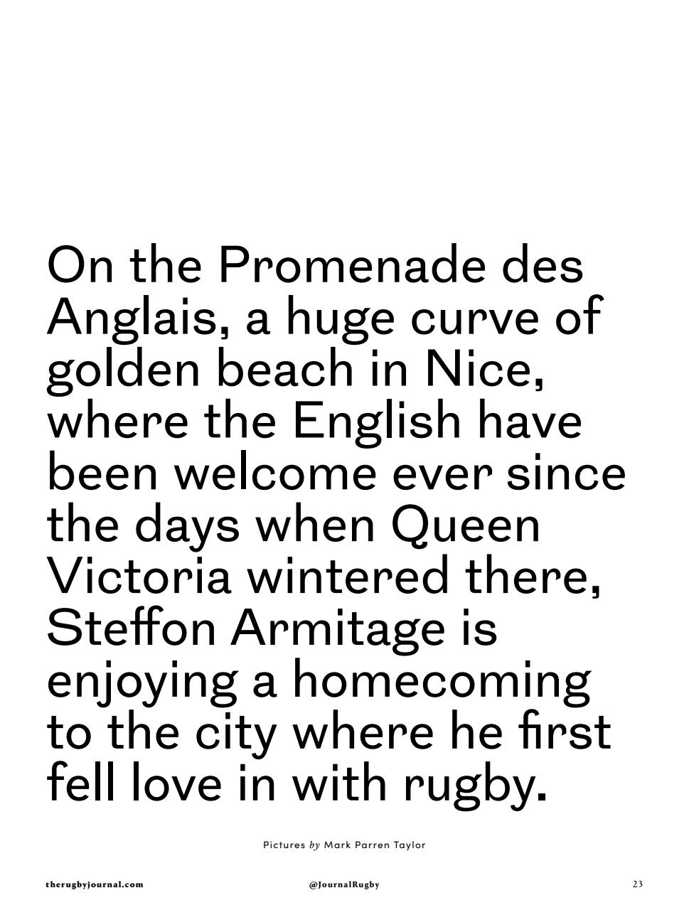 Rugby Journal Preview Pages