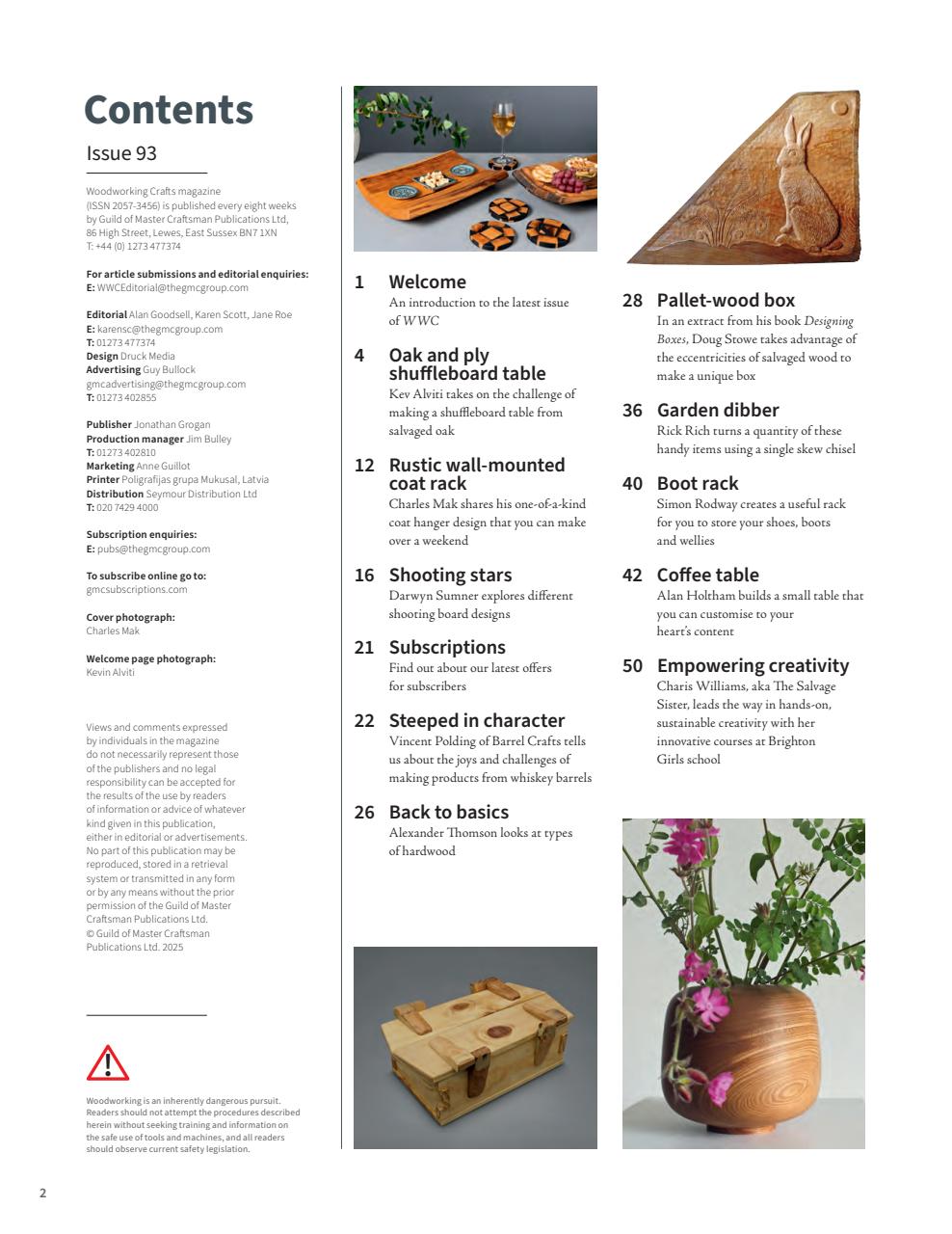 Woodworking Crafts Magazine Preview Pages