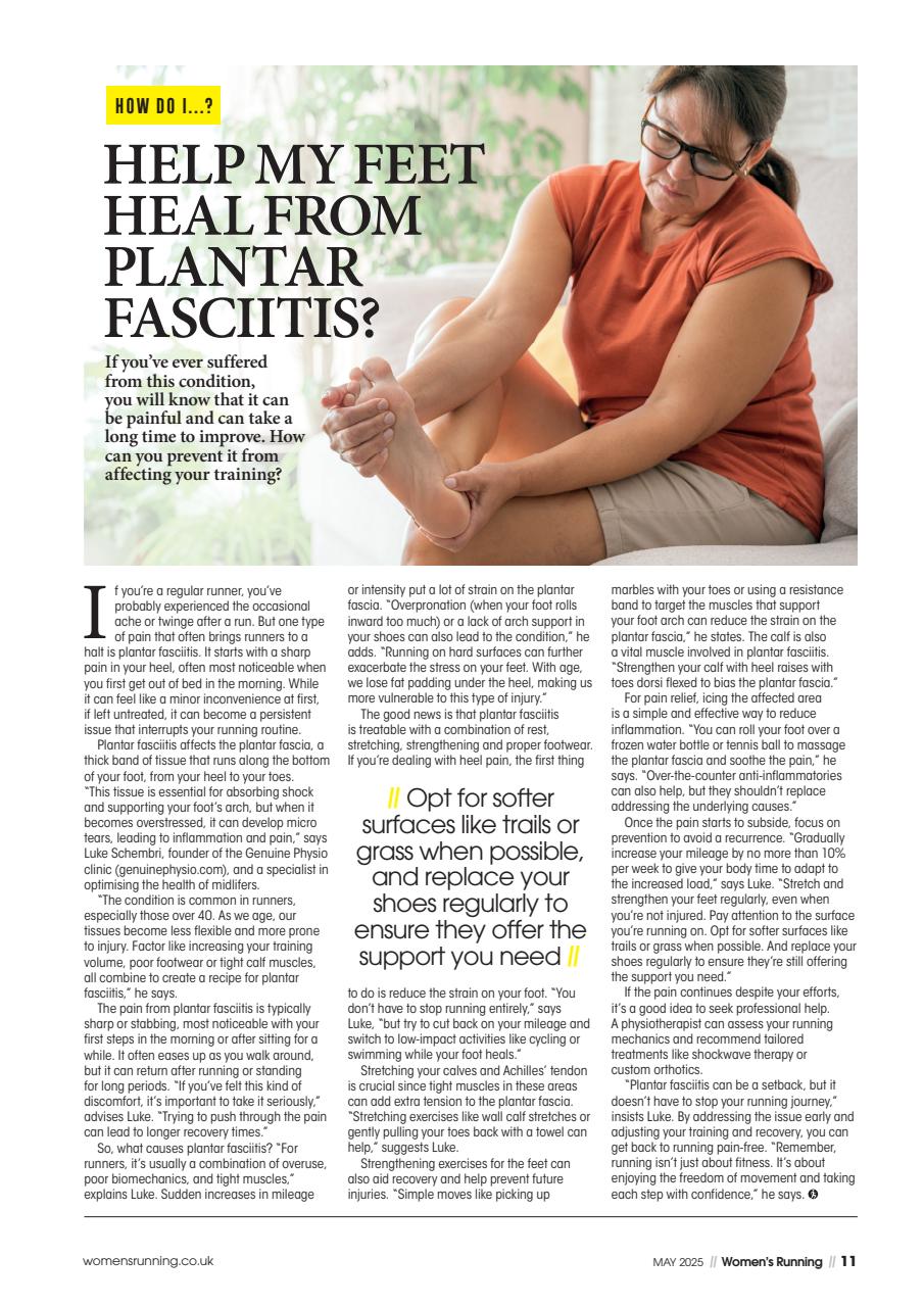 Women’s Running Preview Pages