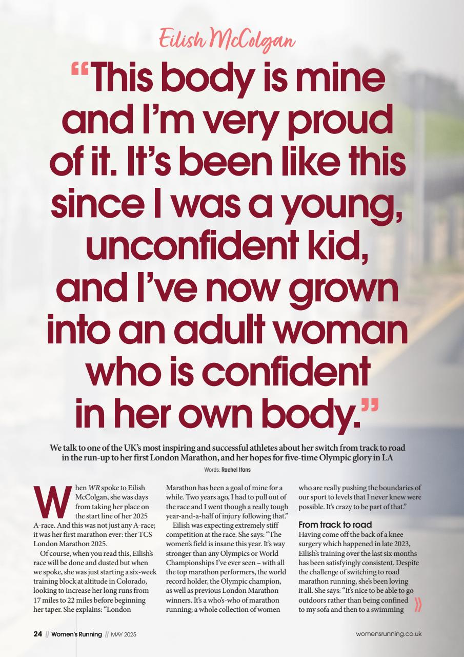 Women’s Running Preview Pages