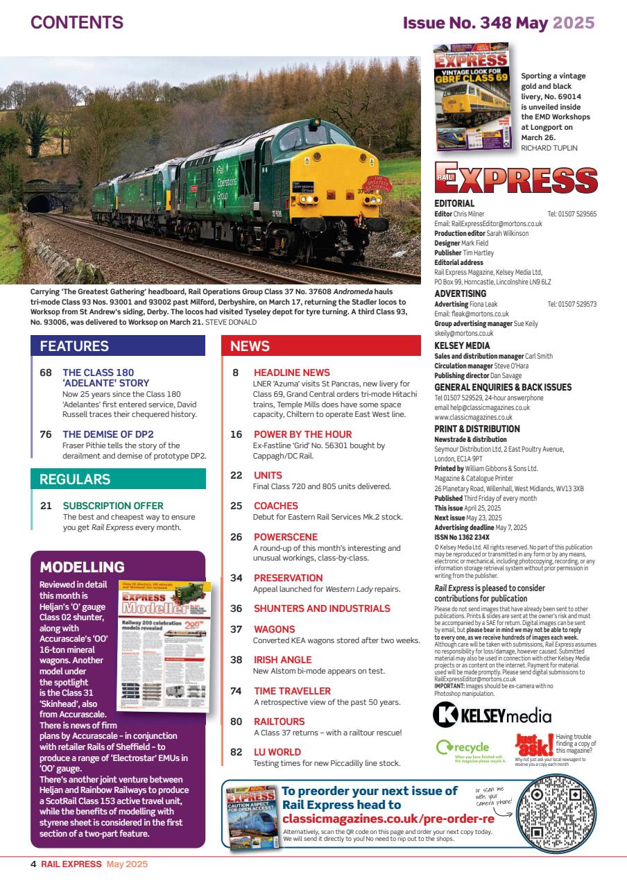 Rail Express Preview Pages