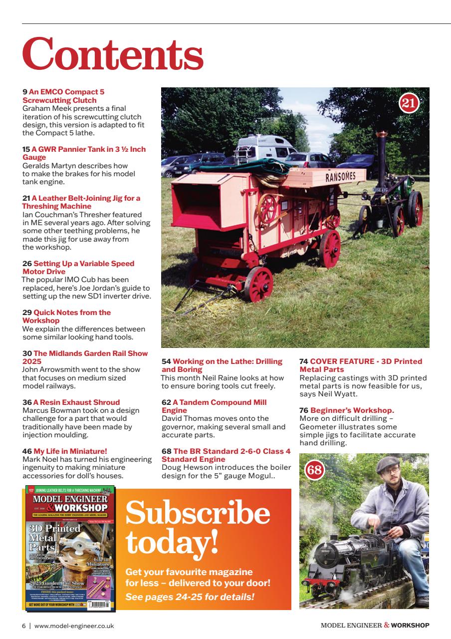 Model Engineer & Workshop Magazine Preview Pages