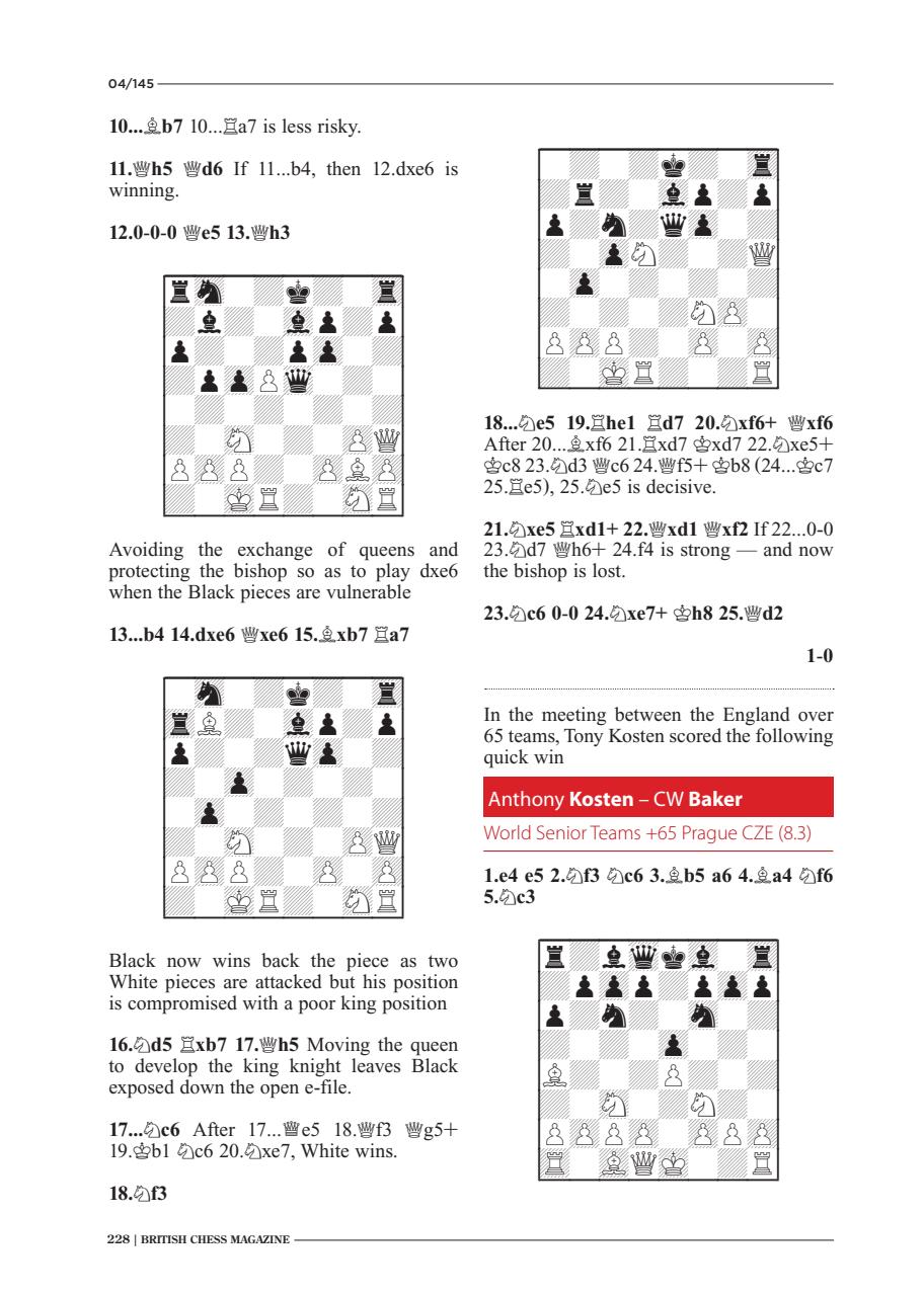 British Chess Magazine Preview Pages