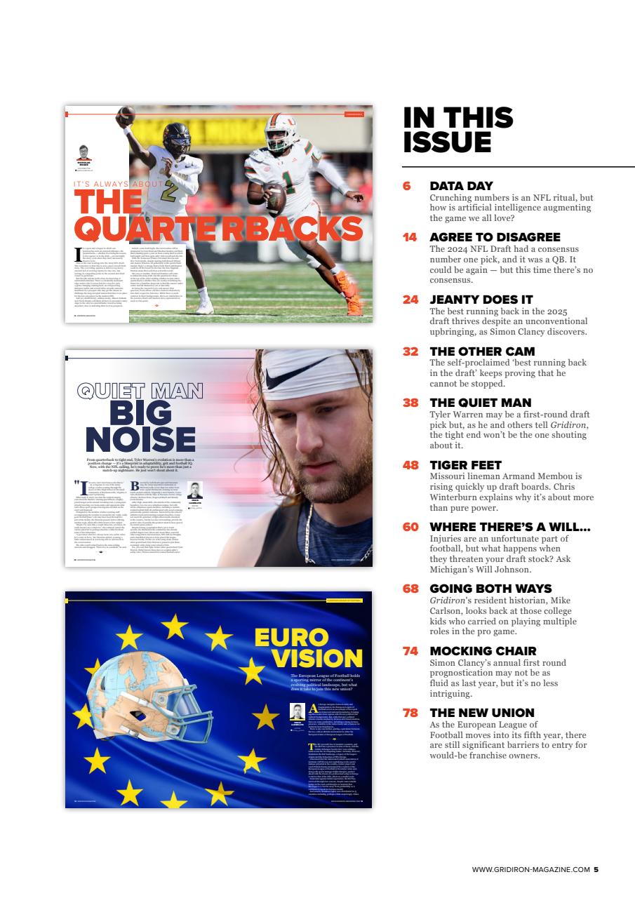 Gridiron Preview Pages
