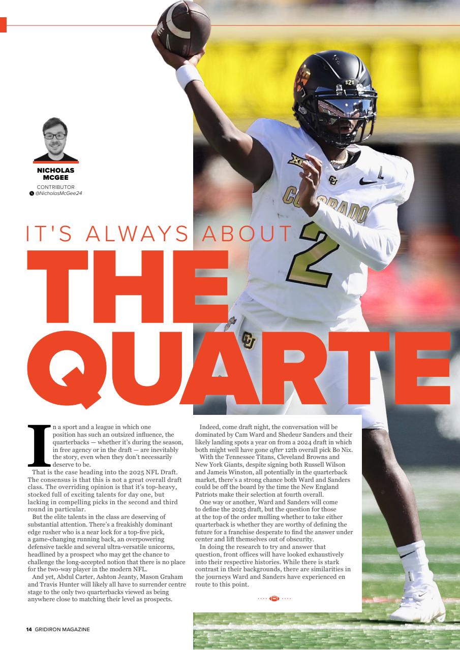 Gridiron Preview Pages