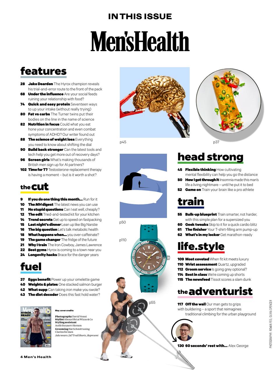 Men's Health Preview Pages