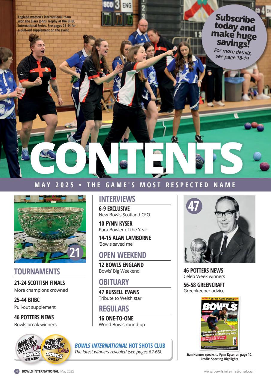 Bowls International Preview Pages