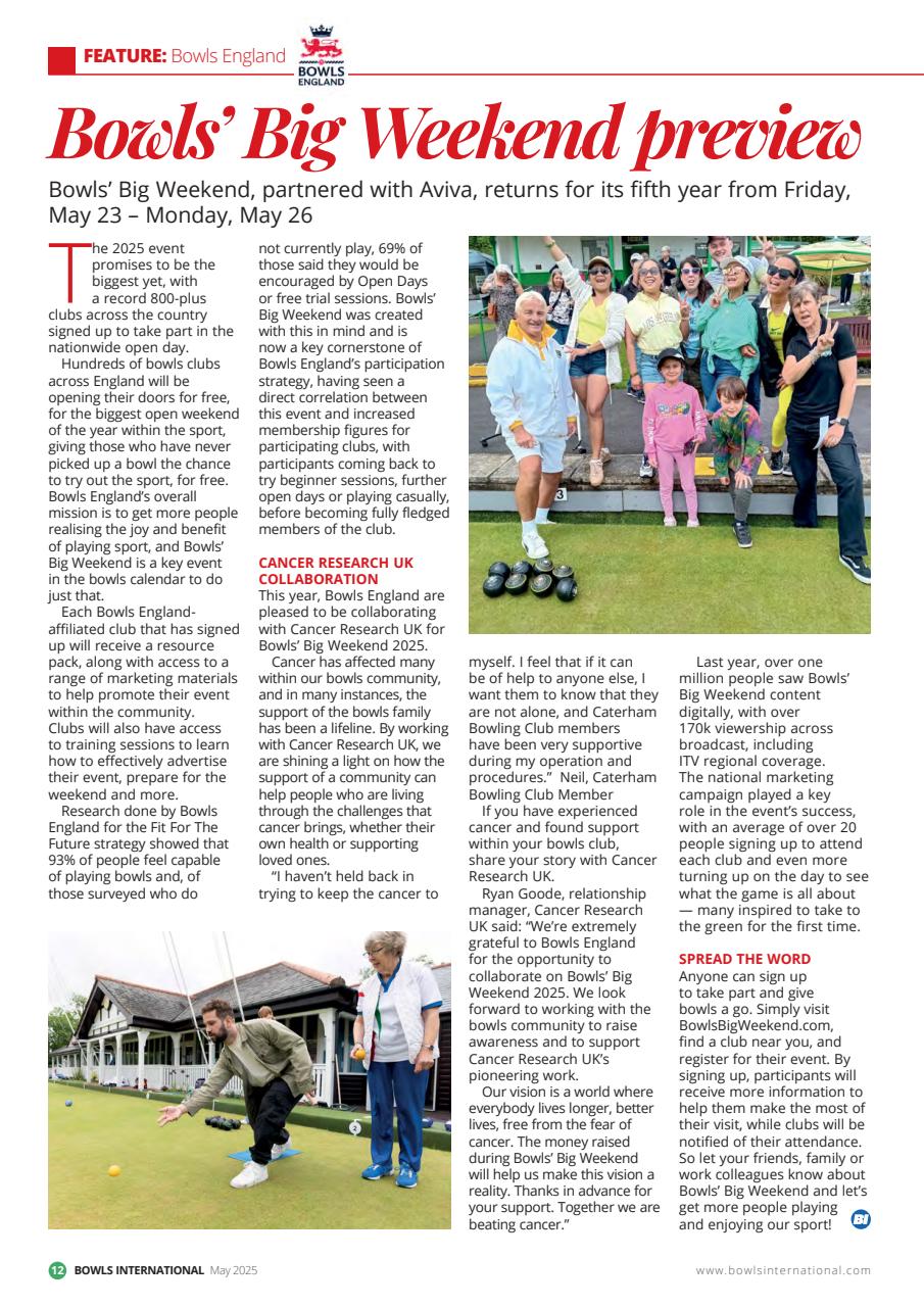 Bowls International Preview Pages