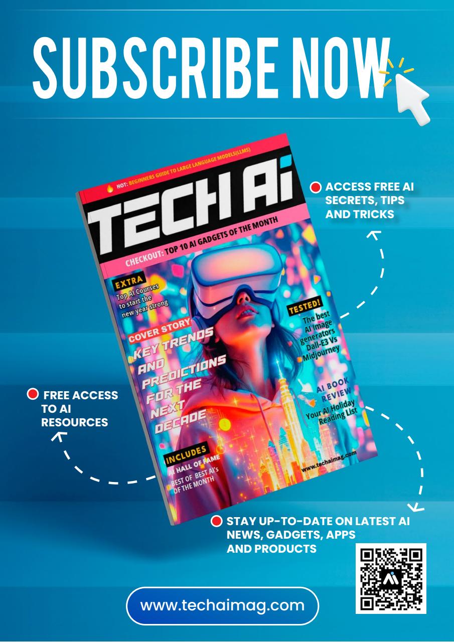 Tech AI Magazine Preview Pages