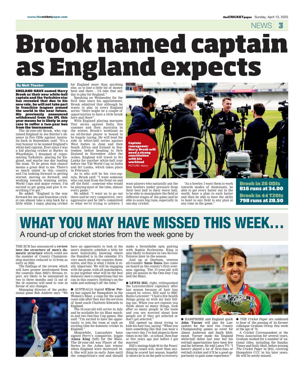 The Cricket Paper Preview Pages