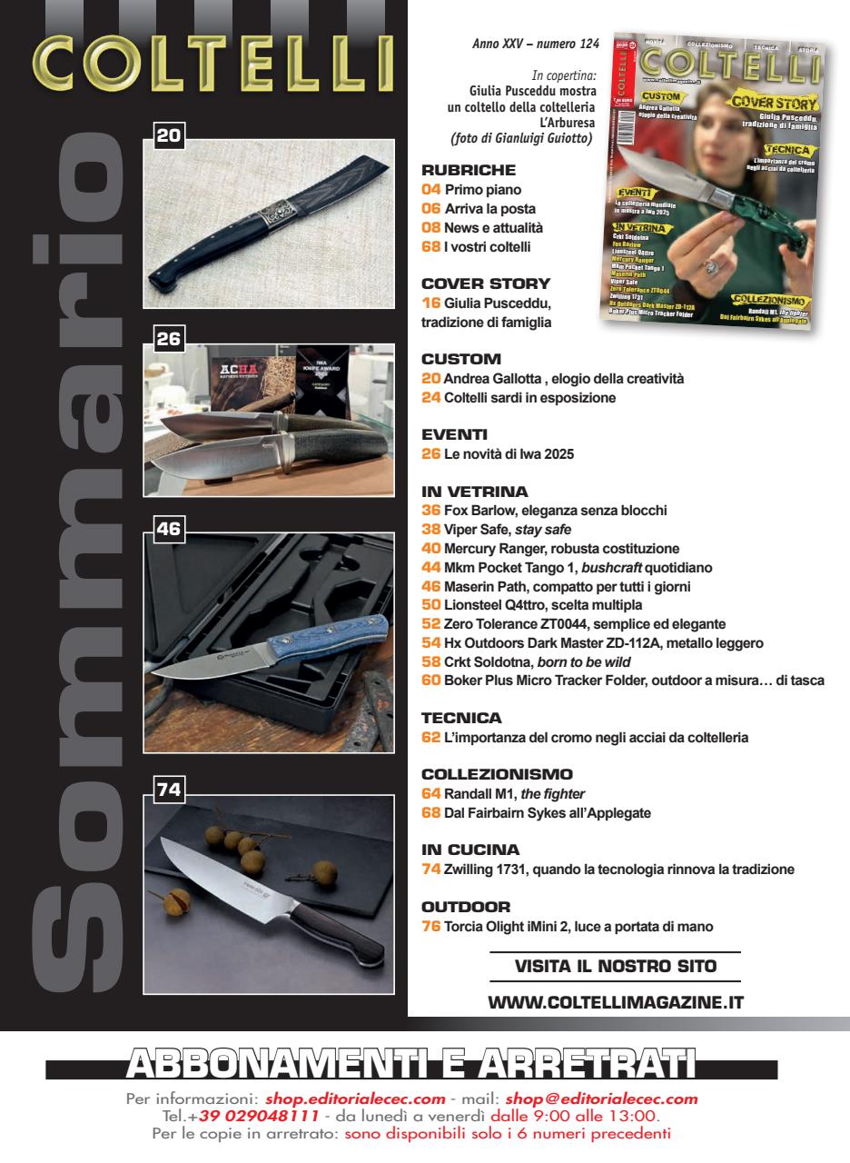 COLTELLI Preview Pages