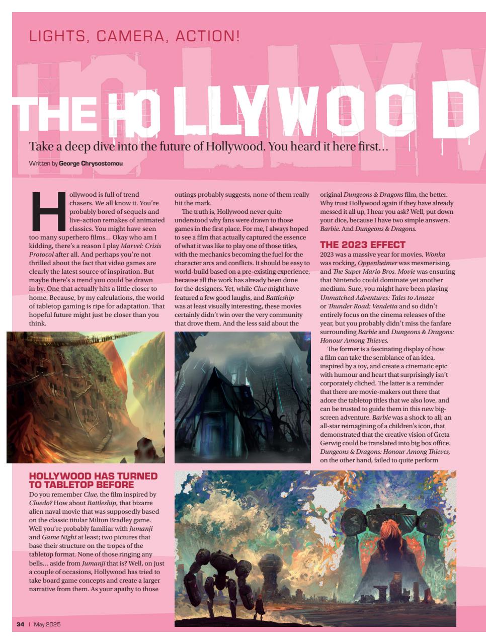 Tabletop Gaming Preview Pages