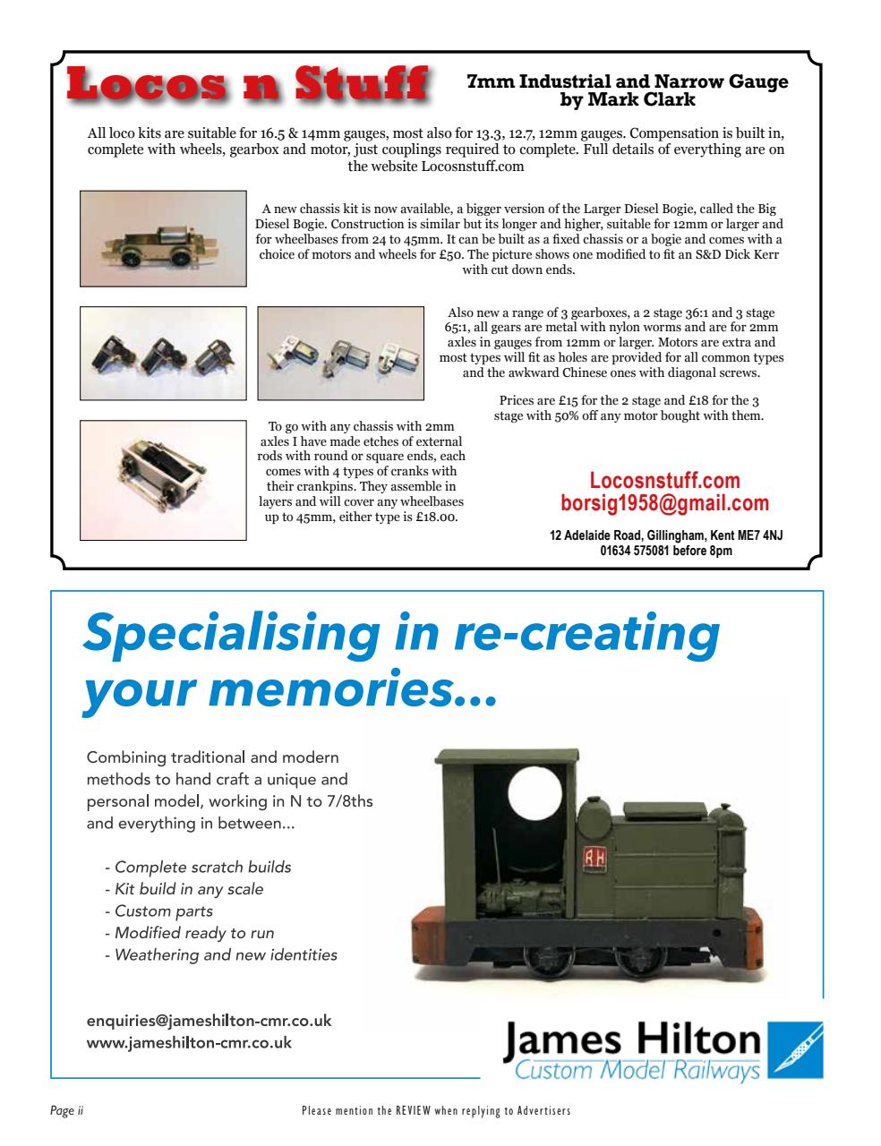 Narrow Gauge & Industrial Railway Modelling Review Preview Pages