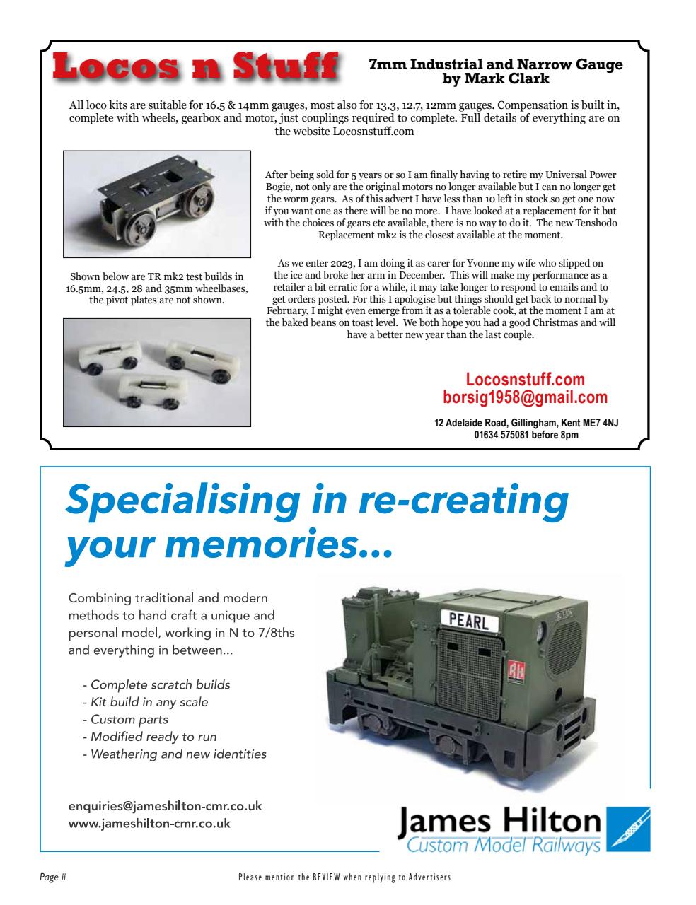 Narrow Gauge & Industrial Railway Modelling Review Preview Pages