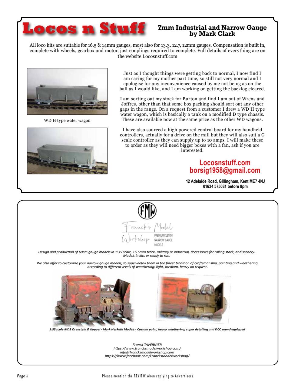 Narrow Gauge & Industrial Railway Modelling Review Preview Pages