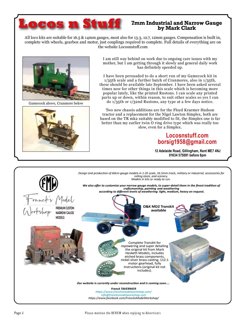 Narrow Gauge & Industrial Railway Modelling Review Preview Pages