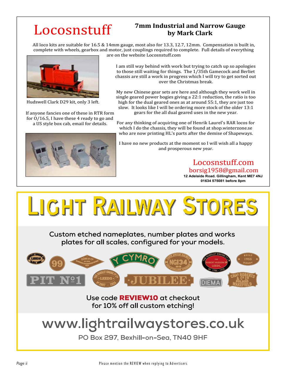 Narrow Gauge & Industrial Railway Modelling Review Preview Pages