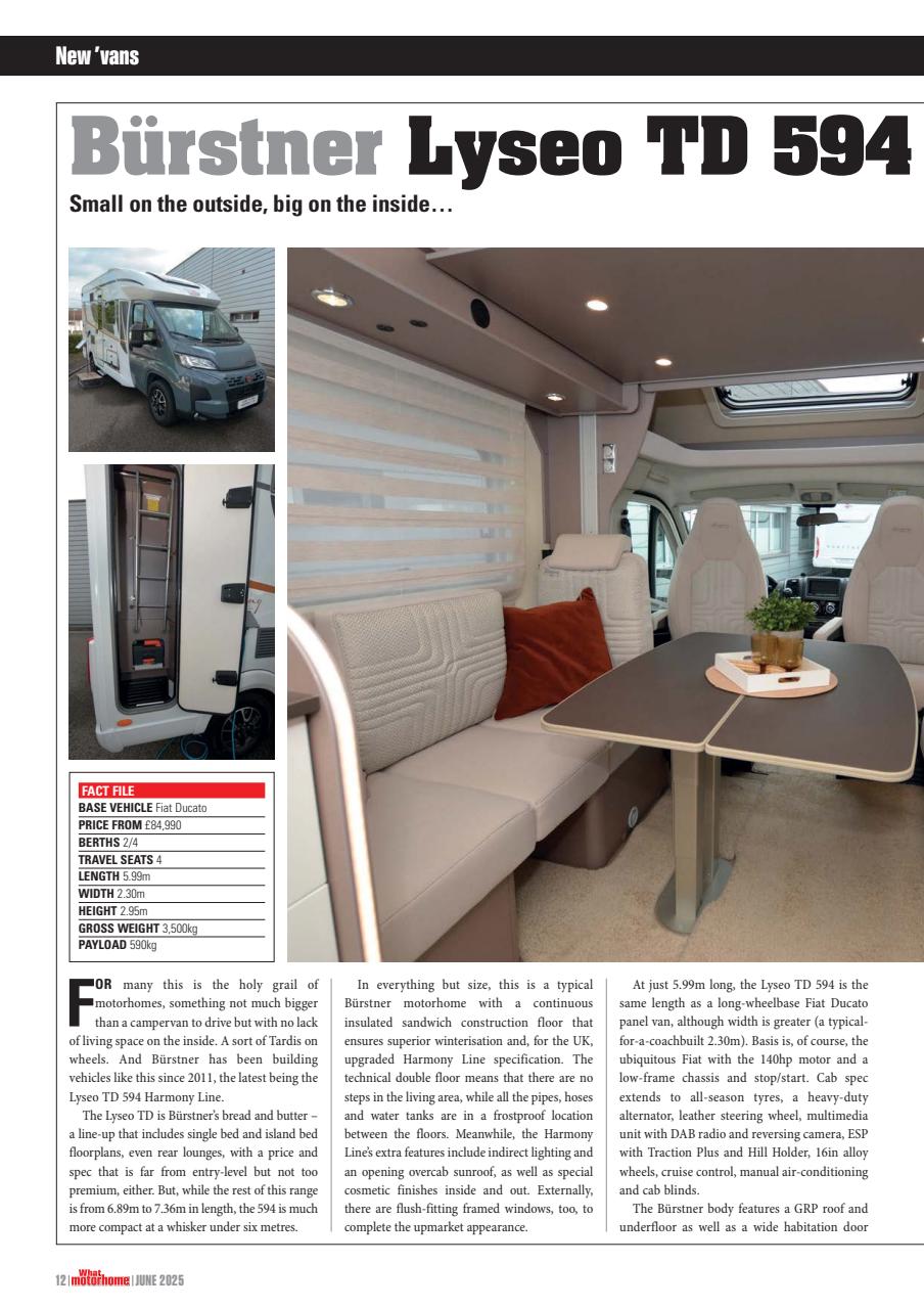 What Motorhome magazine Preview Pages