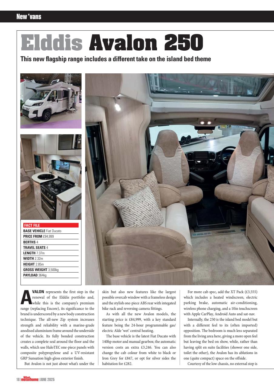 What Motorhome magazine Preview Pages
