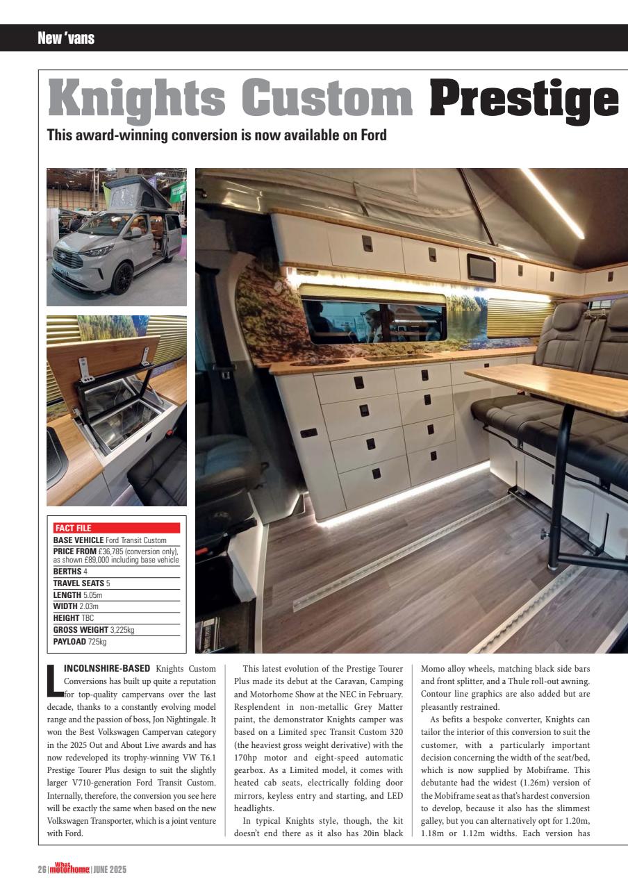 What Motorhome magazine Preview Pages