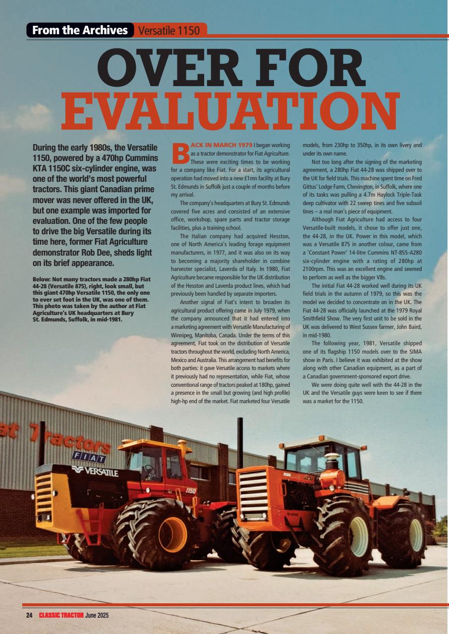 Classic Tractor Preview Pages