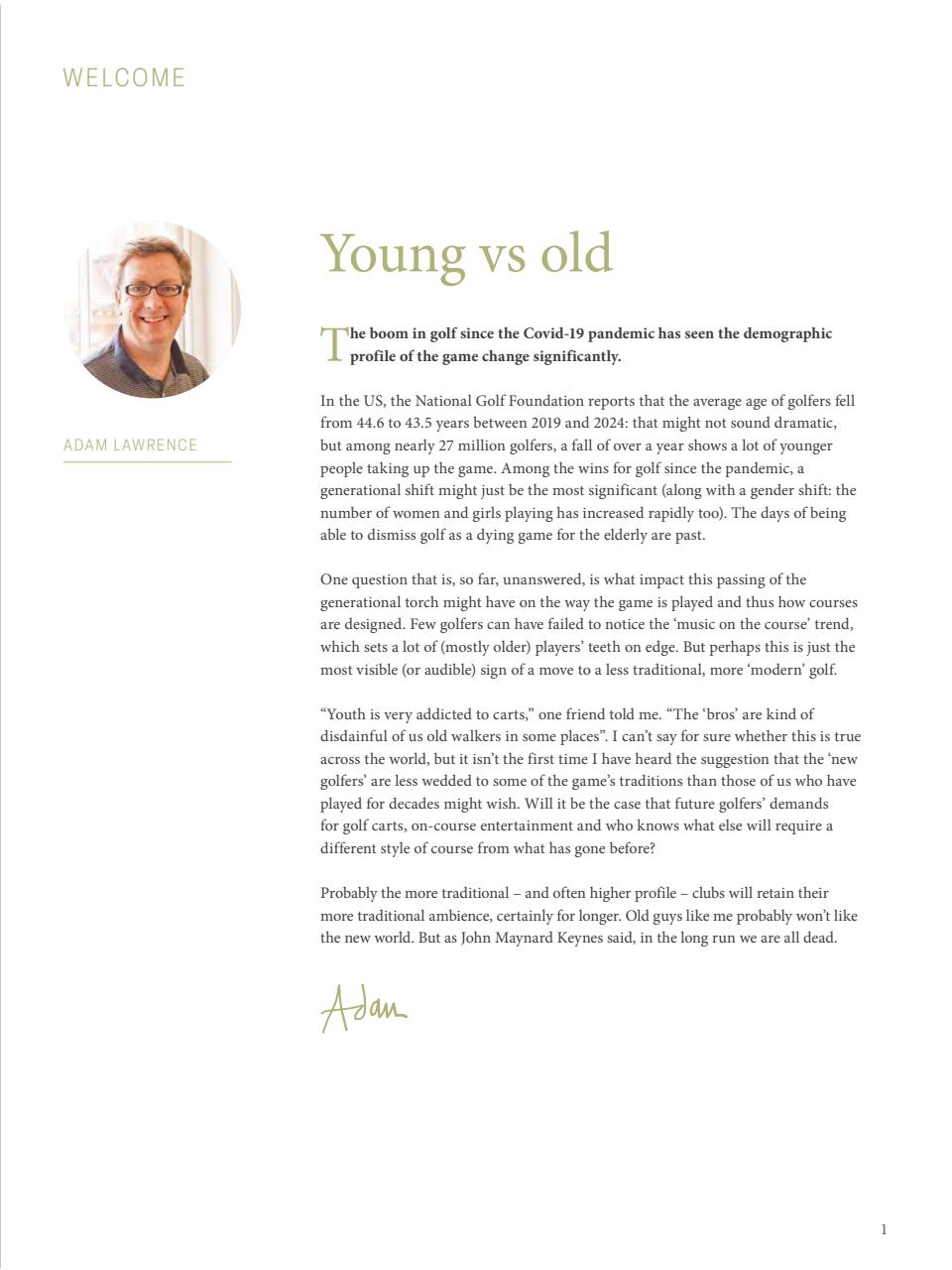 Golf Course Architecture Preview Pages