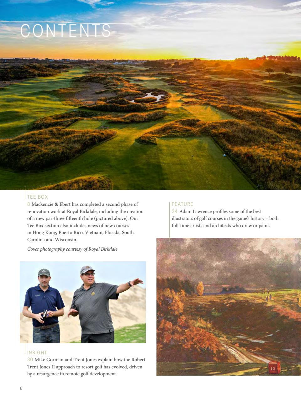 Golf Course Architecture Preview Pages