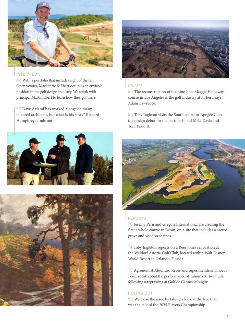 Golf Course Architecture Preview Pages