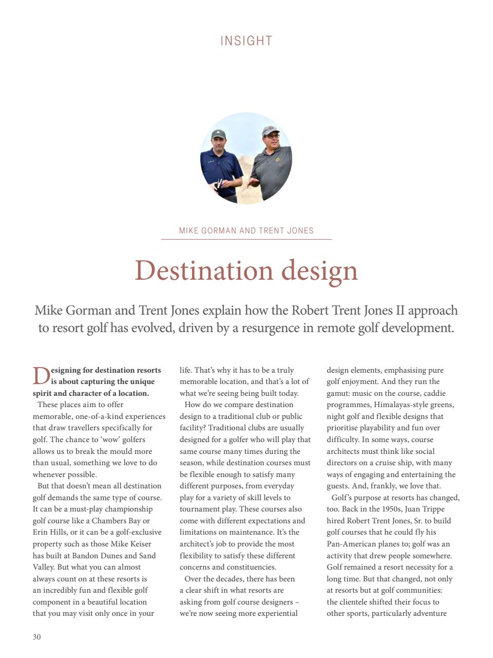 Golf Course Architecture Preview Pages