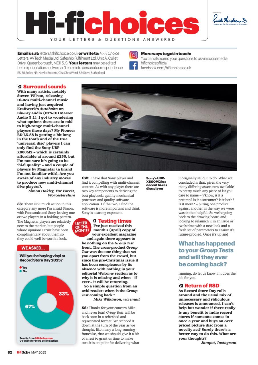 Hi-Fi Choice Preview Pages