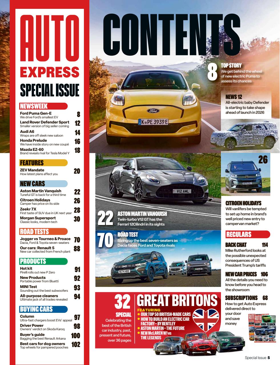 Auto Express Preview Pages