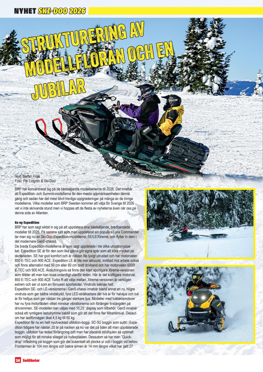 Tidningen Snöskoter Preview Pages