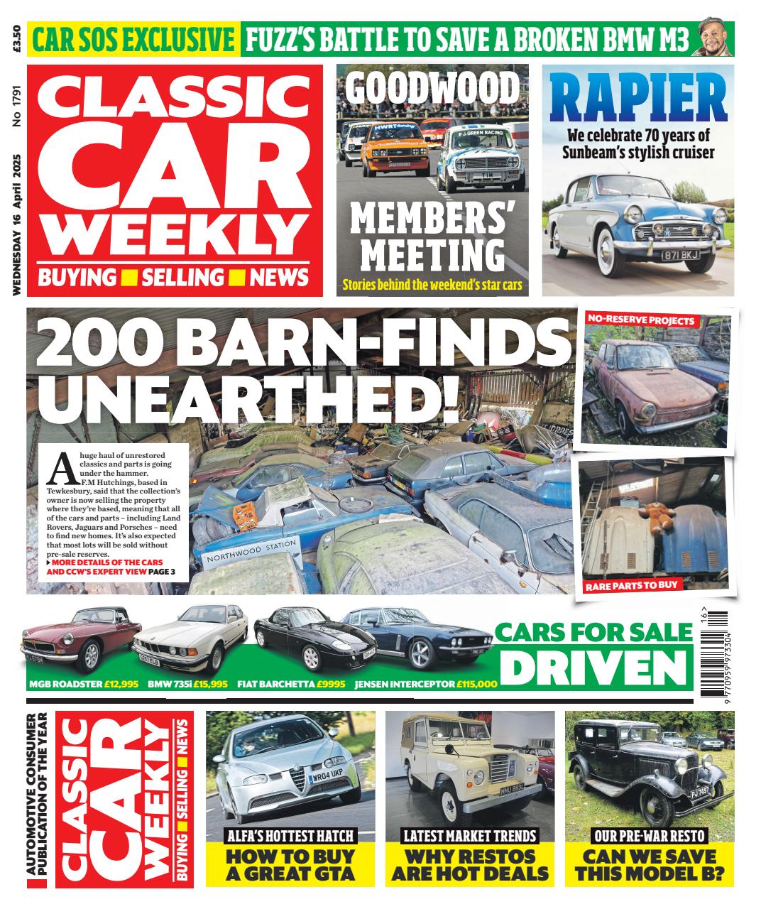 Classic Car Weekly Preview Pages