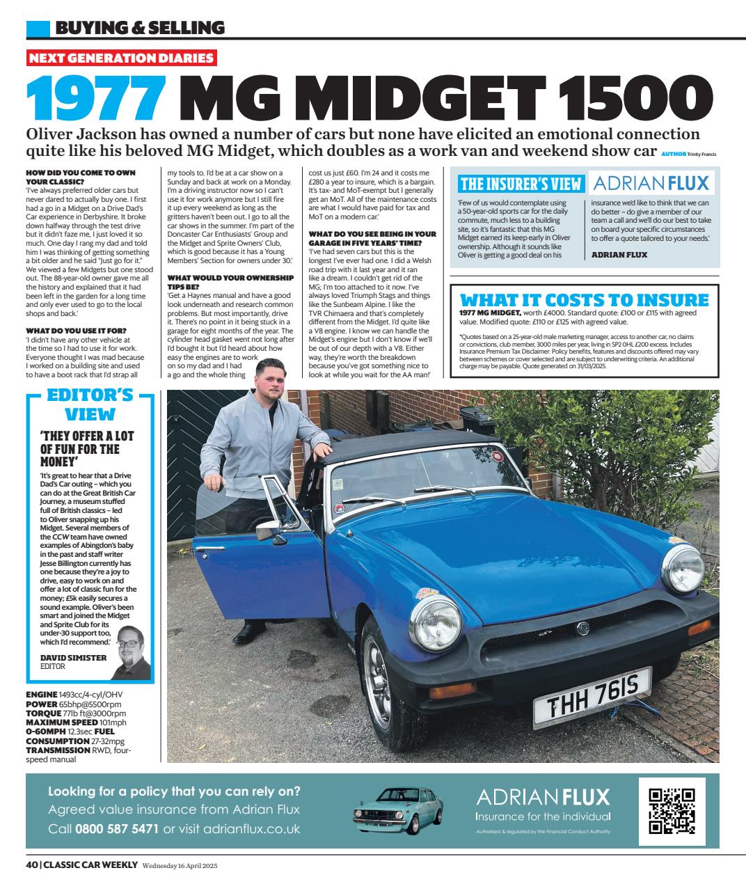 Classic Car Weekly Preview Pages