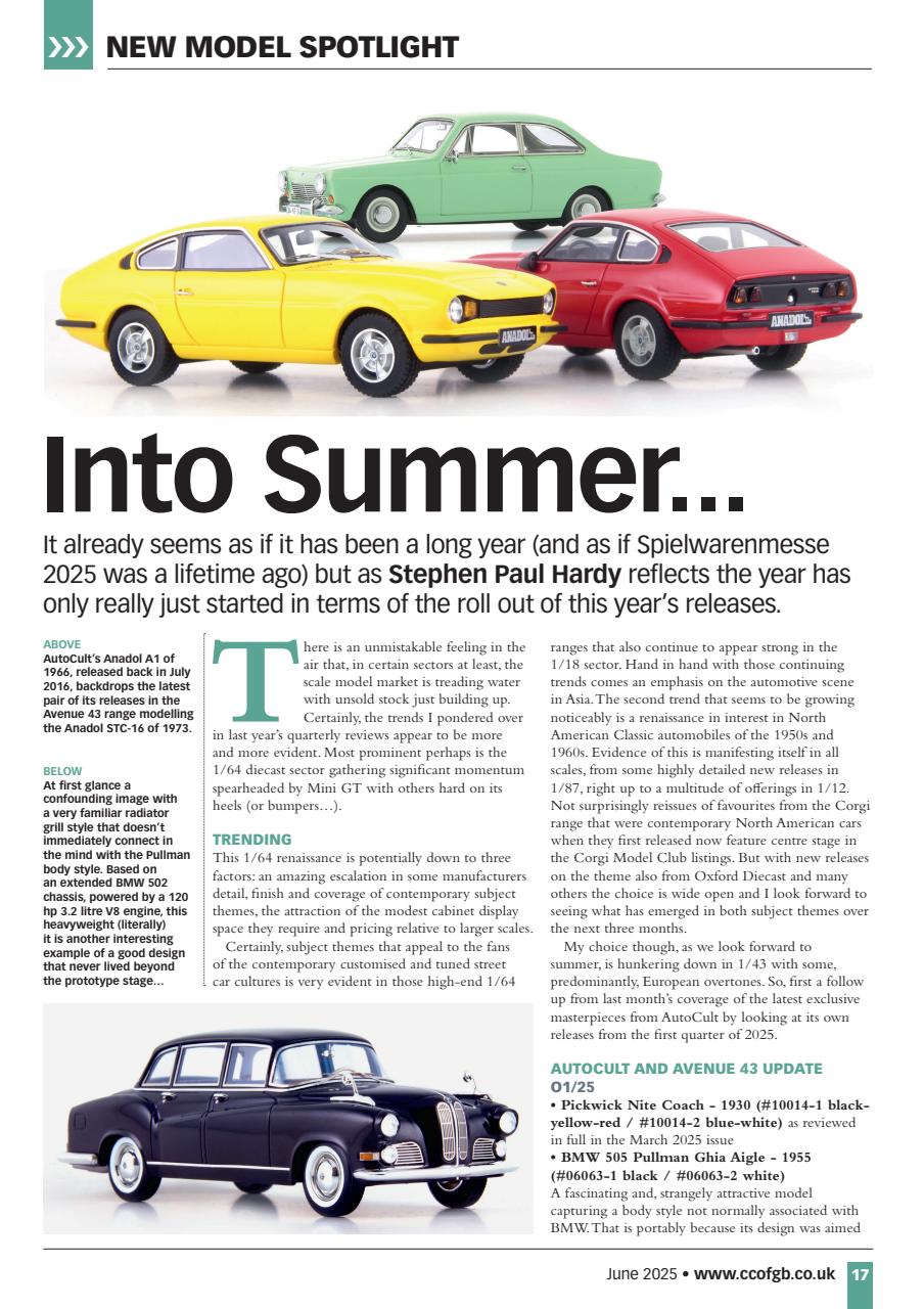 Diecast Collector Preview Pages