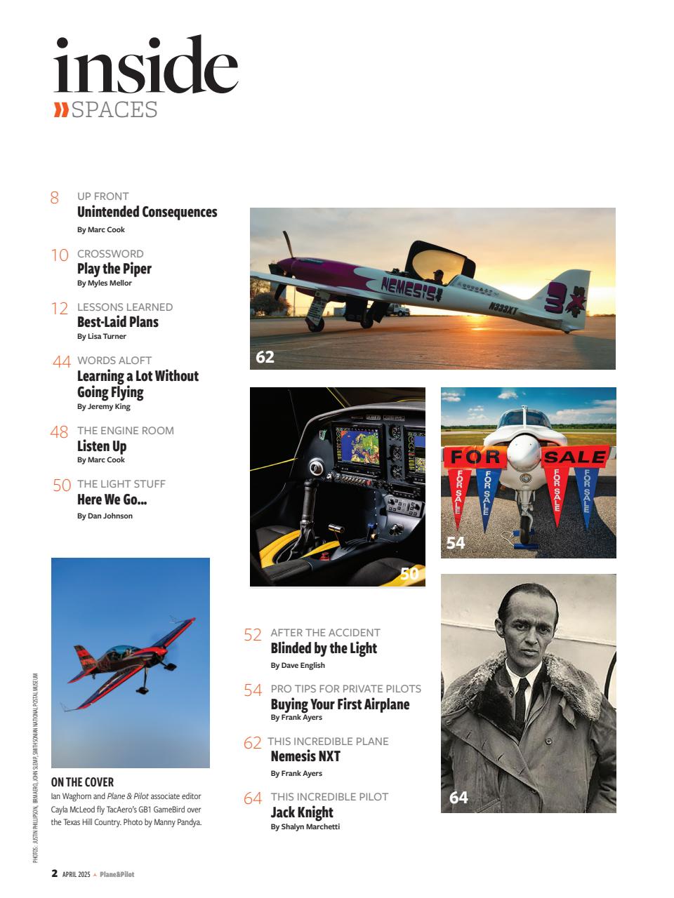 Plane & Pilot Preview Pages
