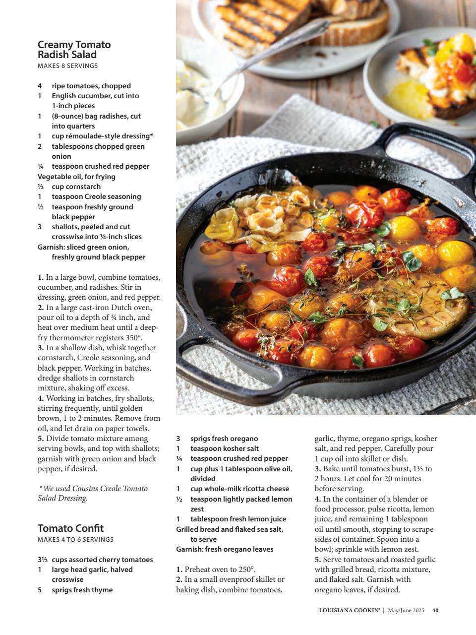 Louisiana Cookin’ Preview Pages