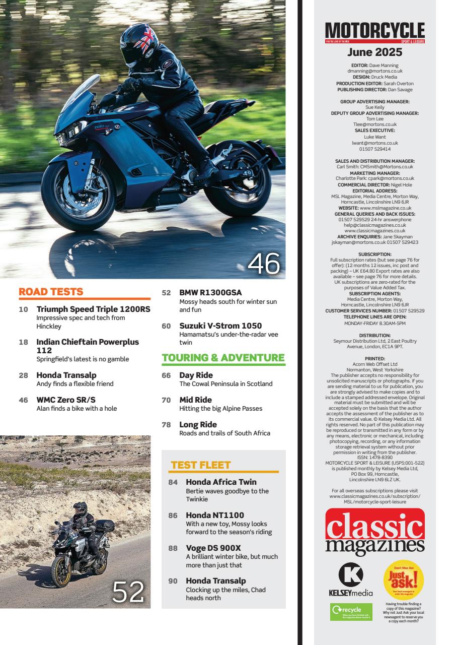 Motorcycle Sport & Leisure Preview Pages