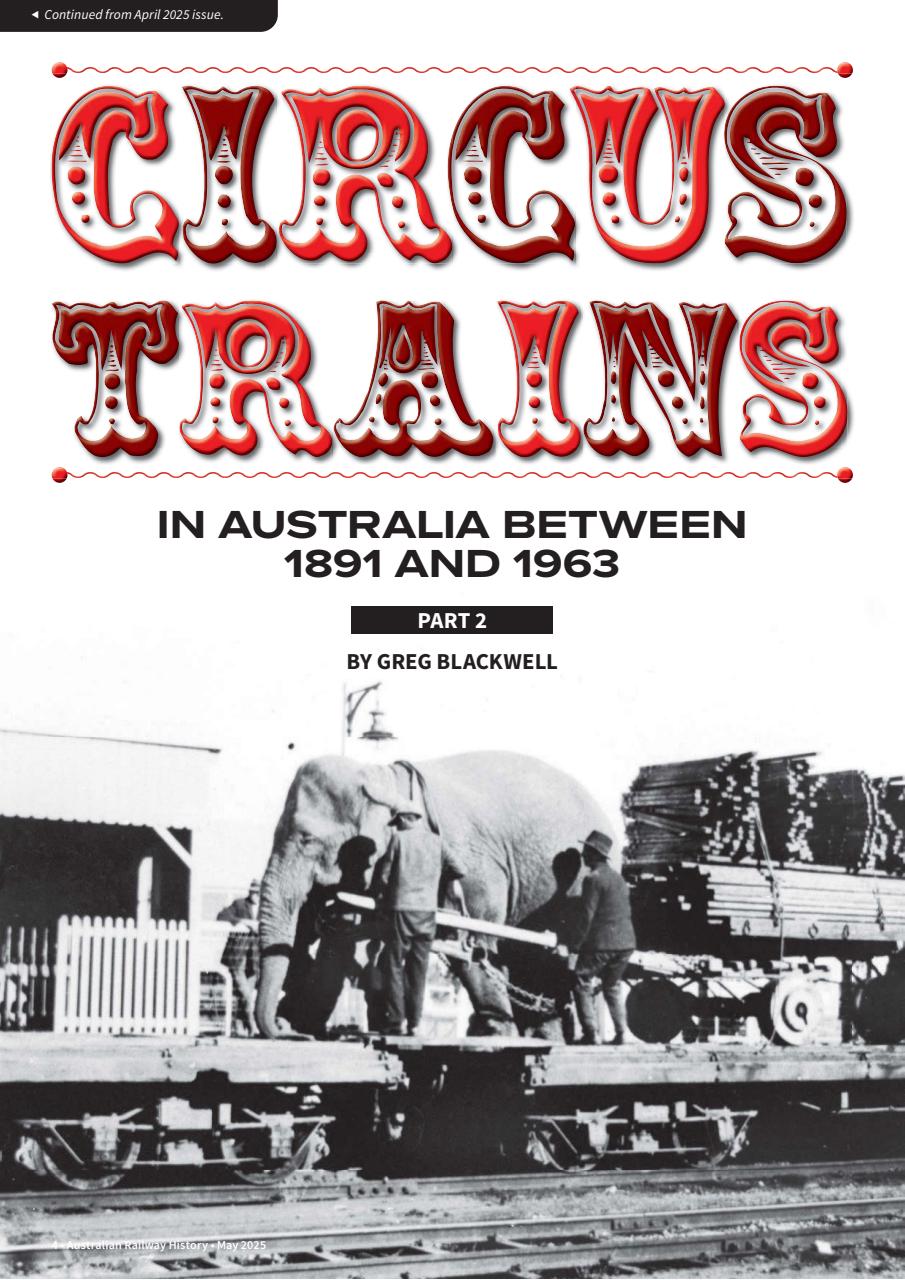 Australian Railway History Preview Pages