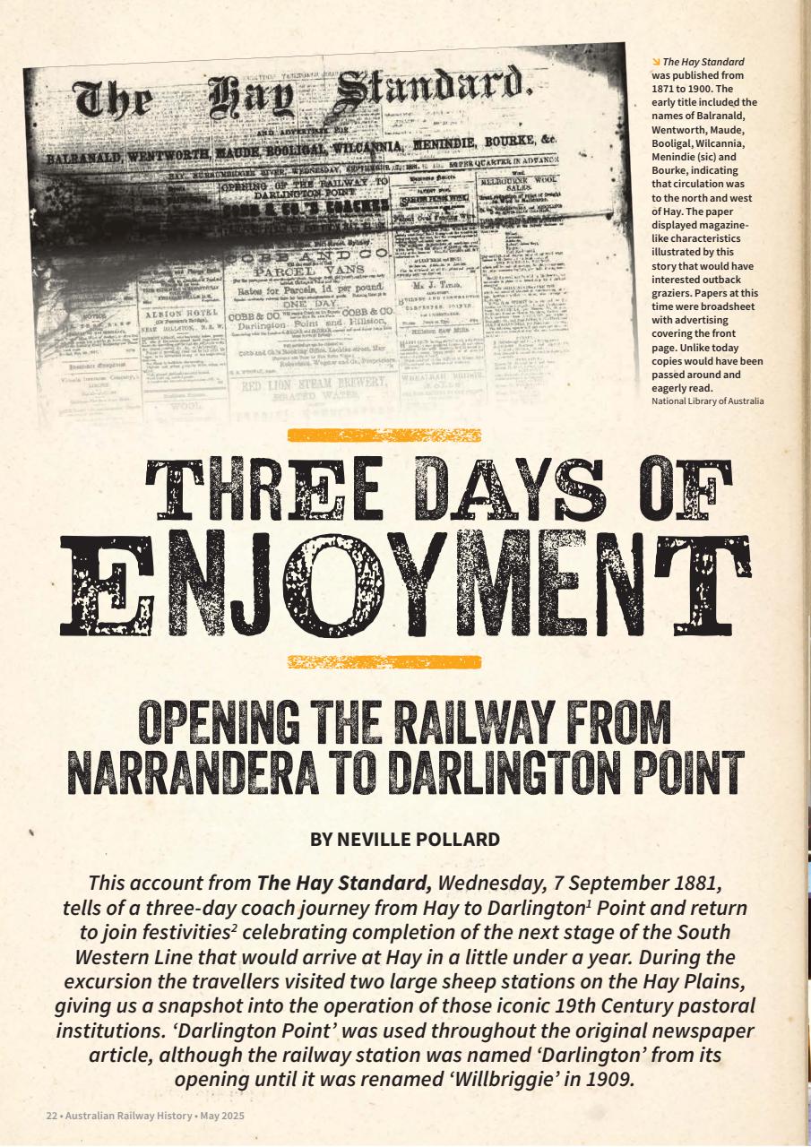 Australian Railway History Preview Pages