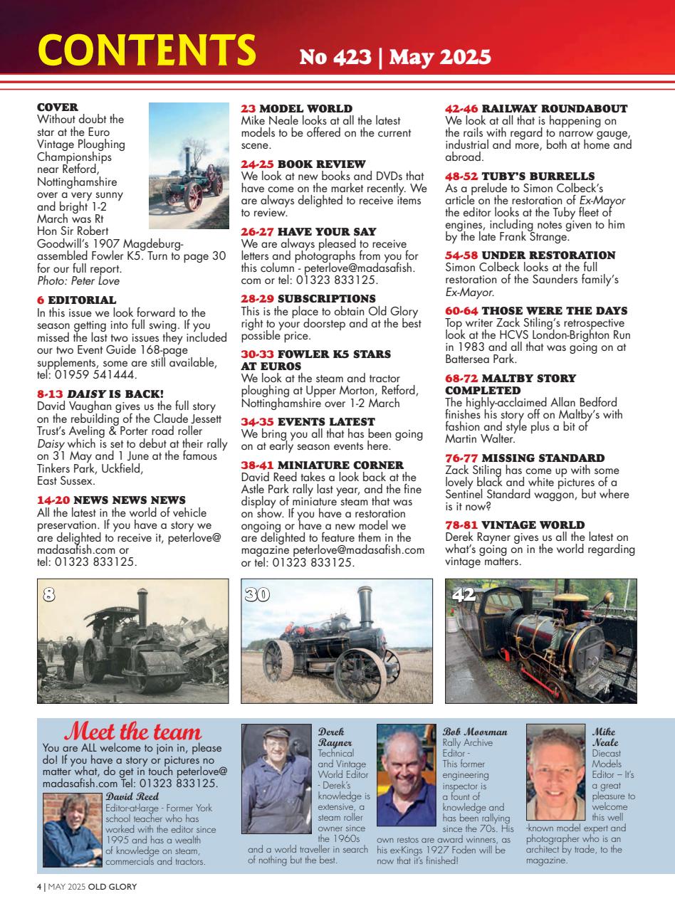 Old Glory Magazine Preview Pages